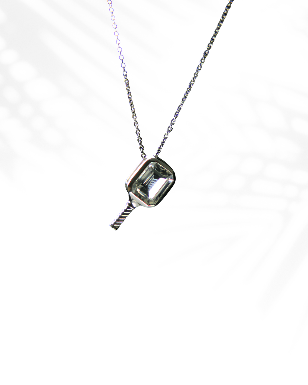 I am Loved Topaz - Pickleball Paddle Necklace