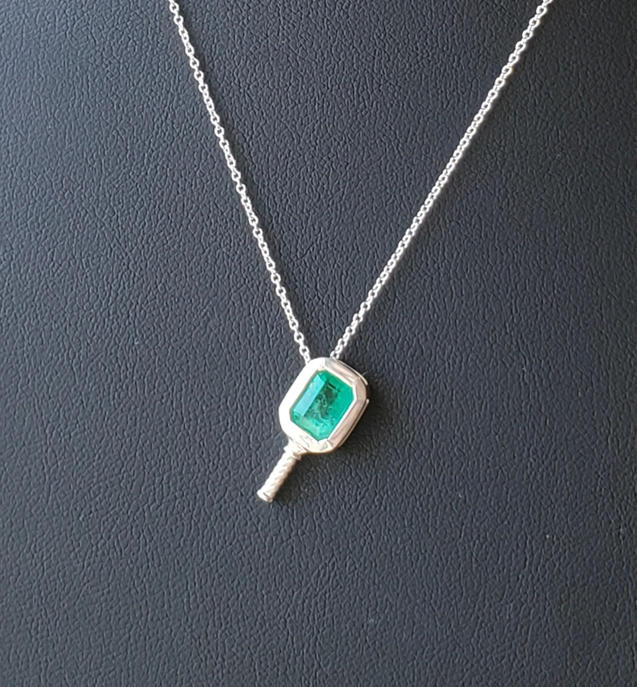 Pickled Gem Topaz -Pickleball Paddle Necklace