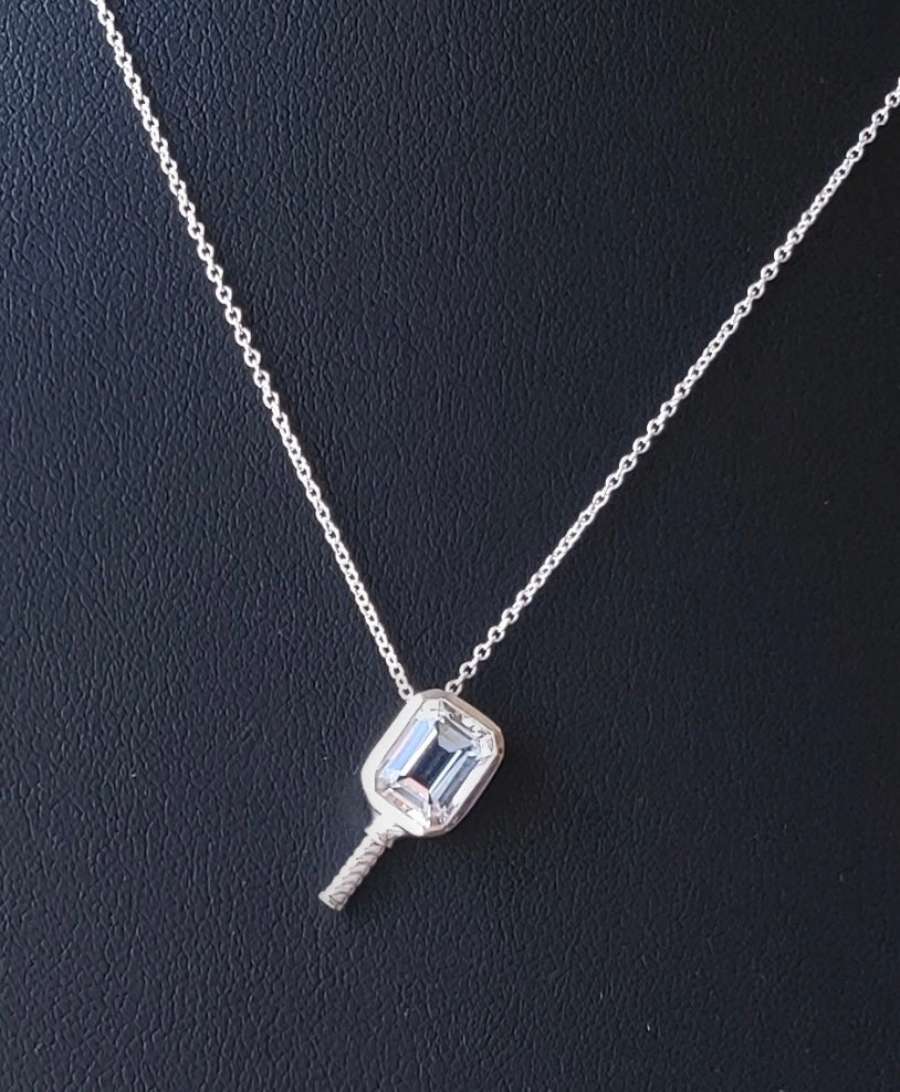 I am Loved Topaz - Pickleball Paddle Necklace