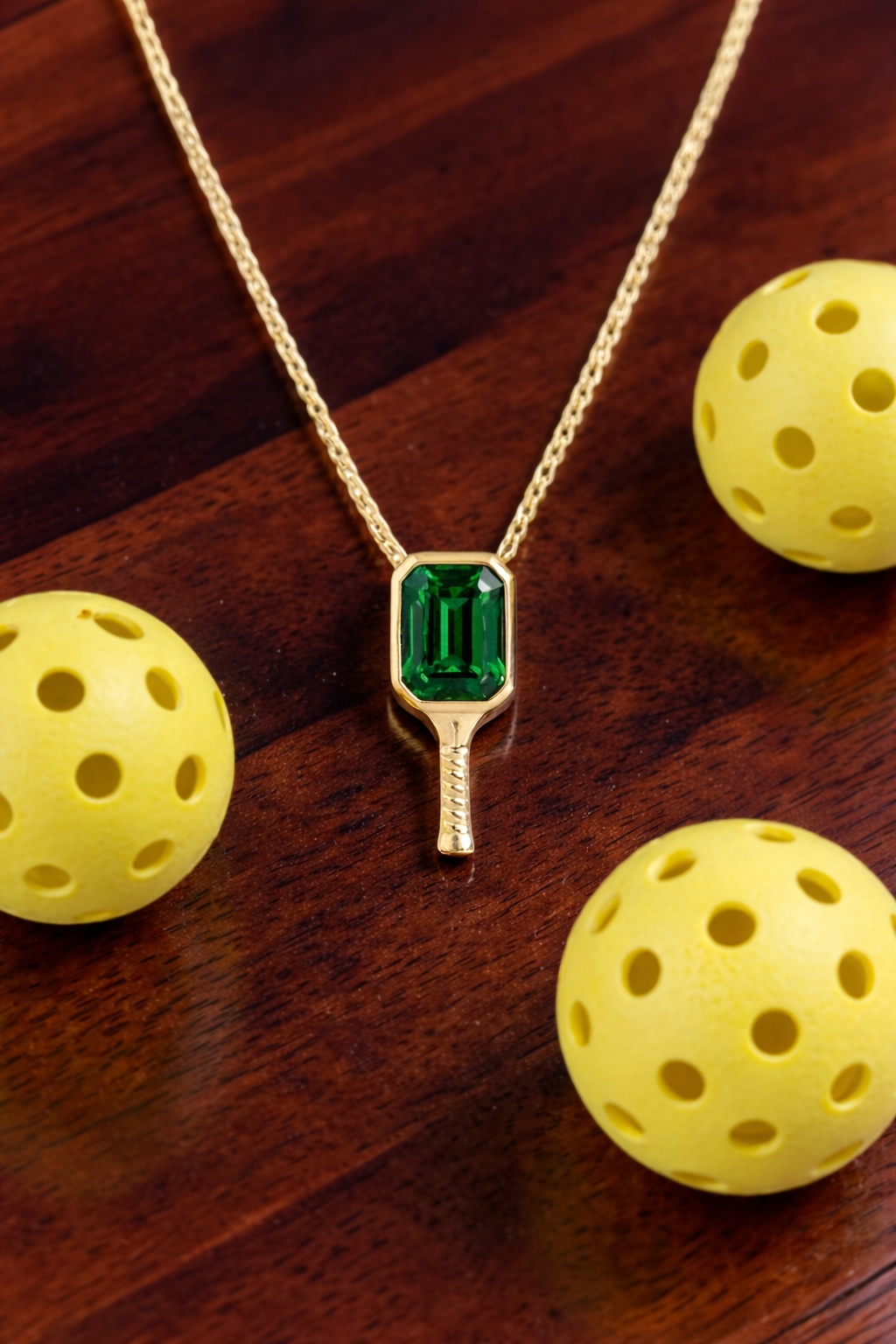 Victory Green Garnet - Pickleball Paddle Necklace