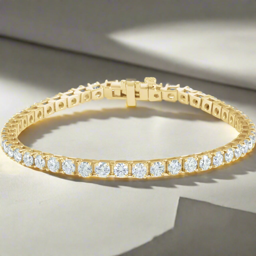 Yellow Gold Tennis Bracelet