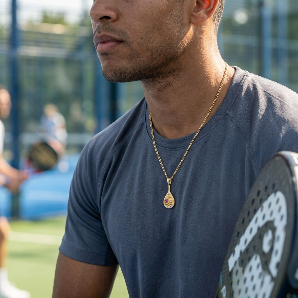 The Smash - Ruby Padel Pendant Necklace