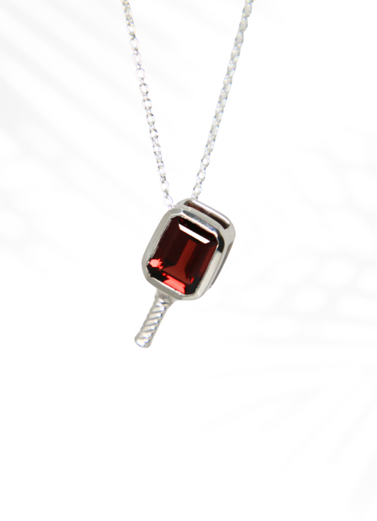 Game Day Topaz	- Pickleball Paddle Necklace