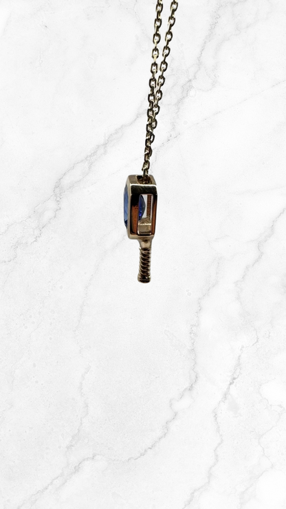 Introducing Court Charm Sapphire - Pickleball Paddle Necklace