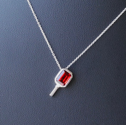Game Day Topaz	- Pickleball Paddle Necklace
