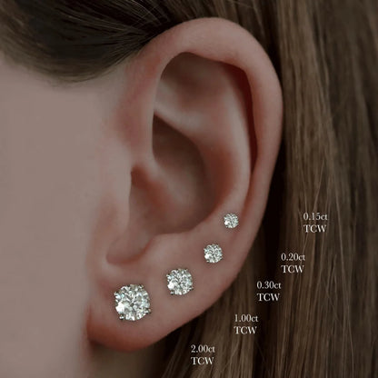 Lab Grown Diamond Stud Earrings