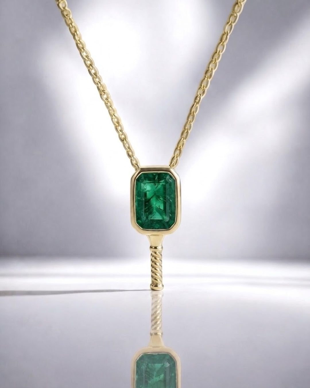 Emerald Dink I - Pickleball Paddle Necklace