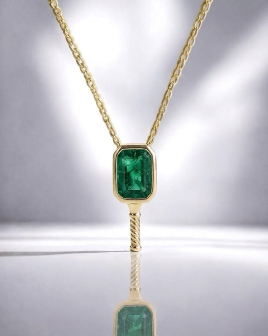 Emerald Dink I - Pickleball Paddle Necklace