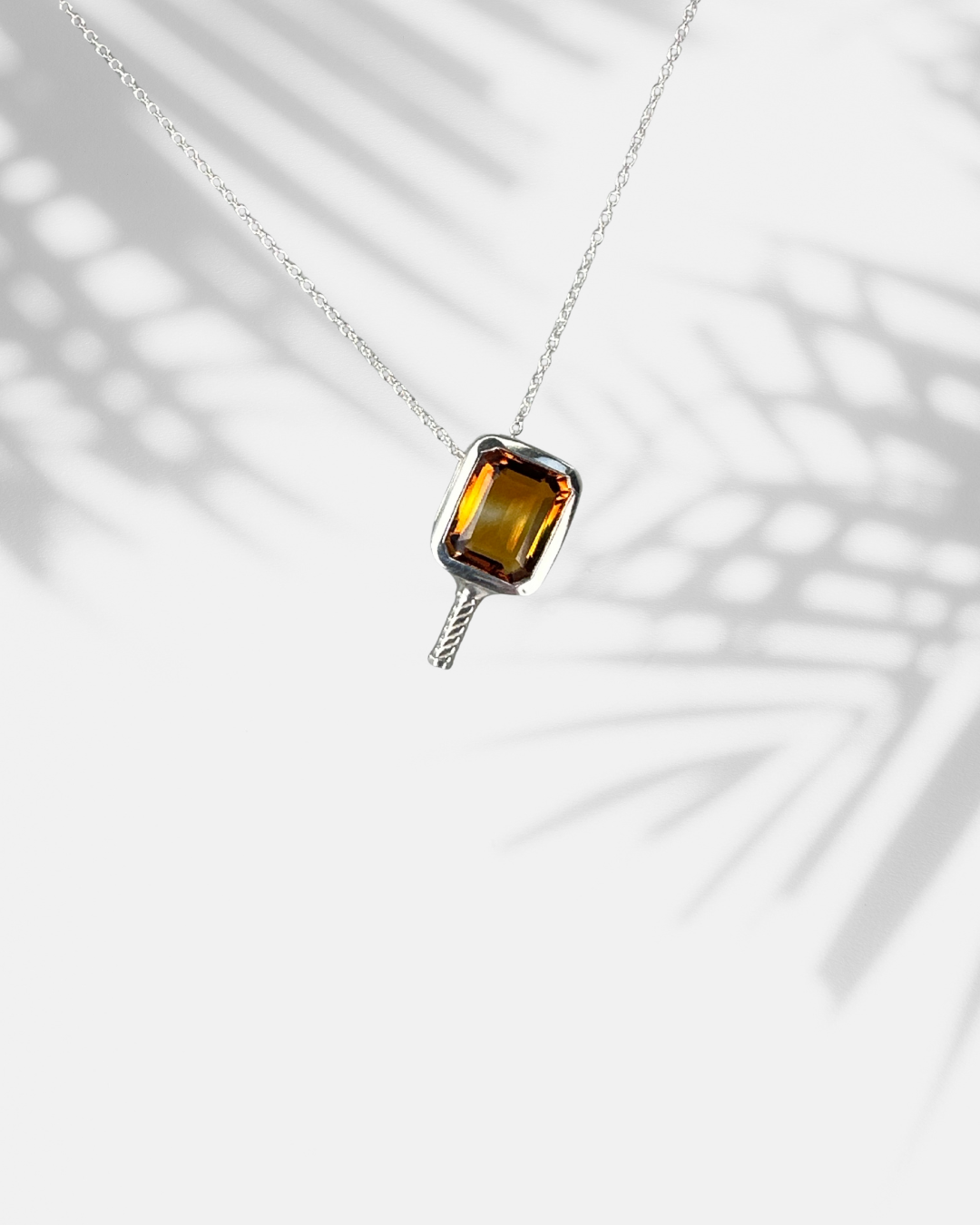 Ari Lion Citrine Topaz - Pickleball Paddle Necklace