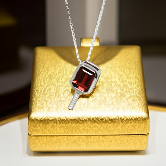 Game Day Topaz - Pickleball Paddle Necklace