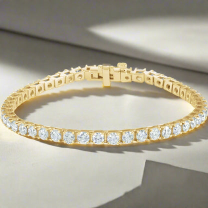 Yellow Gold Tennis Bracelet