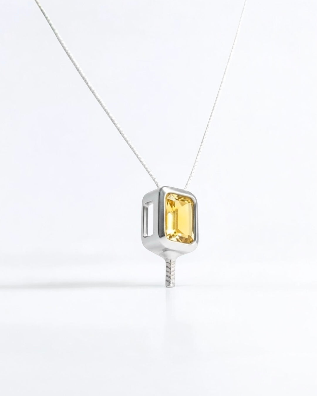 Citrine Party - Pickleball Paddle Necklace
