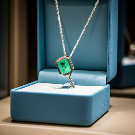 Pickled Gem Topaz - Pickleball Paddle Necklace