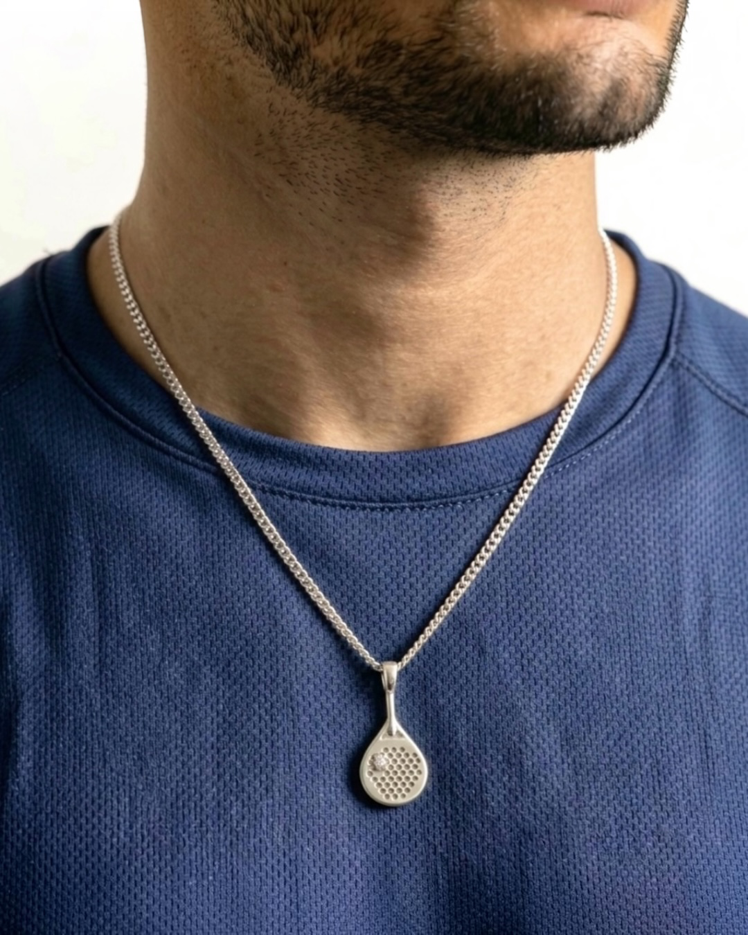 The Championship  - Moissanite Padel Paddle Necklace