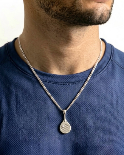 The Championship  - Moissanite Padel Paddle Necklace