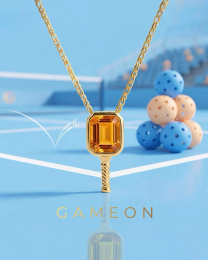 Sunny Victory - Pickleball Paddle Necklace