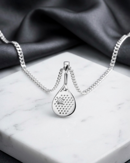 The Championship  - Moissanite Padel Paddle Necklace