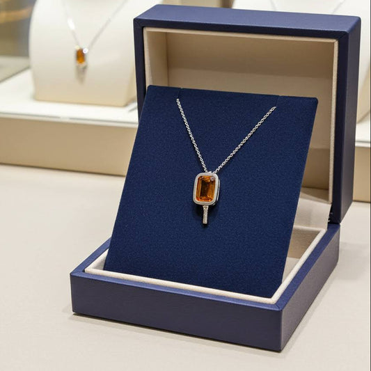 Radiant Citrine - Pickleball Paddle Necklace