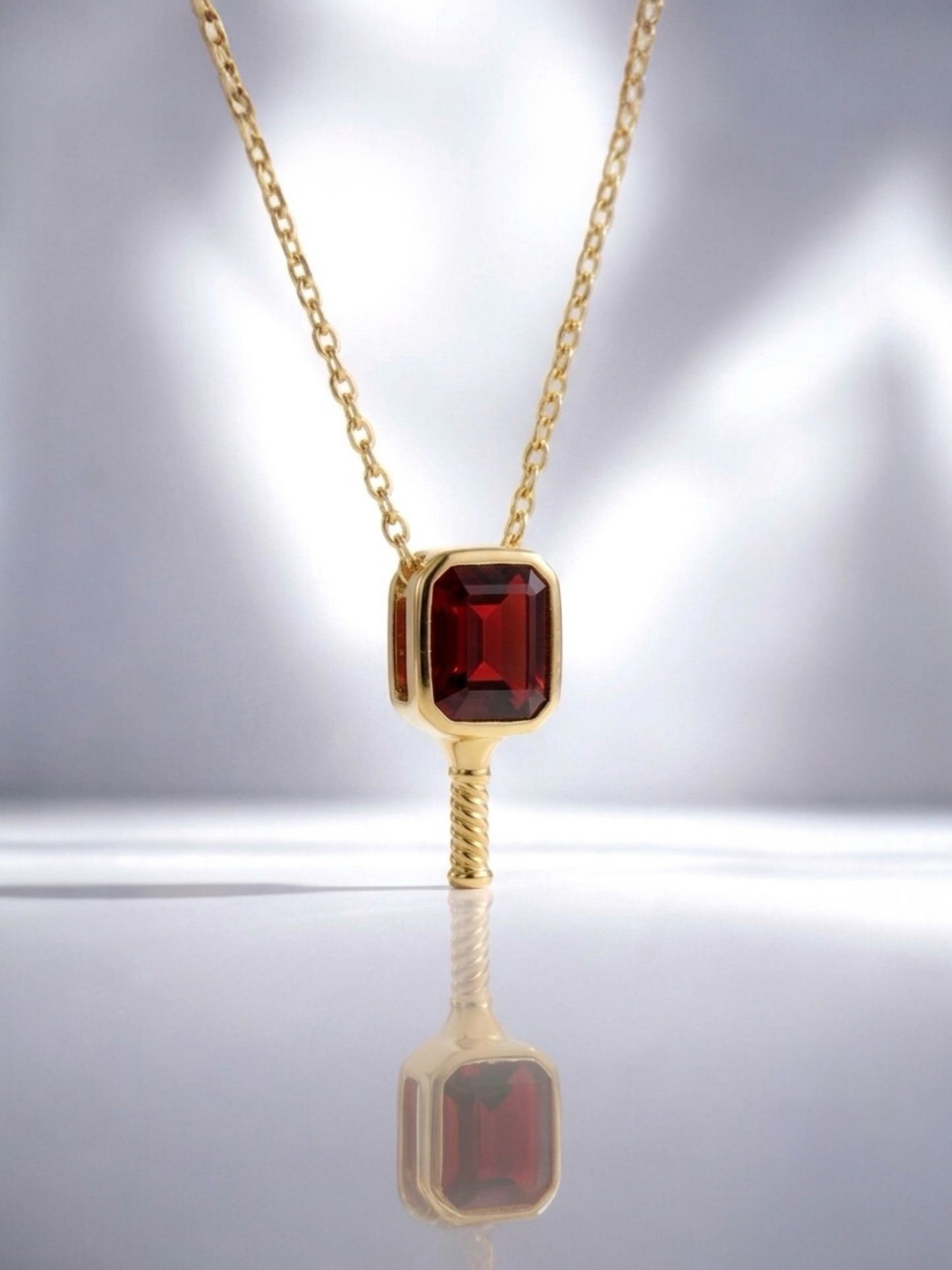 Garnet Glory - Pickleball Paddle Necklace