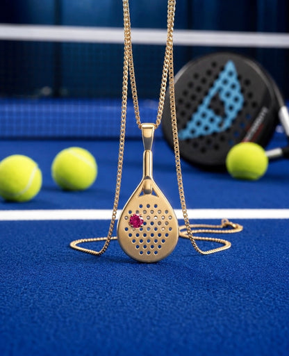 The Smash - Ruby Padel Pendant Necklace